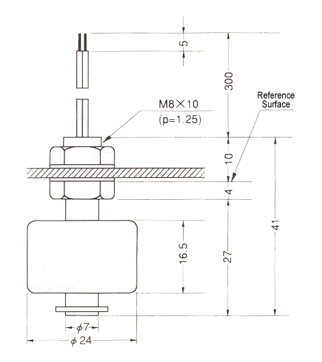 液位傳感器（水位傳感器）FS-3101、FS-3201尺寸規(guī)格