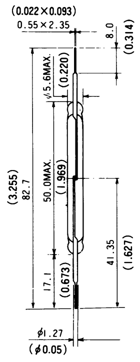 干簧管（磁性開關(guān)/磁簧開關(guān)）HYR-5006尺寸規(guī)格